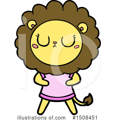 Royalty-Free (RF) Lion Clipart Illustration by lineartestpilot - Stock Sample #1508451