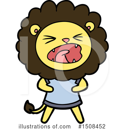 Royalty-Free (RF) Lion Clipart Illustration by lineartestpilot - Stock Sample #1508452
