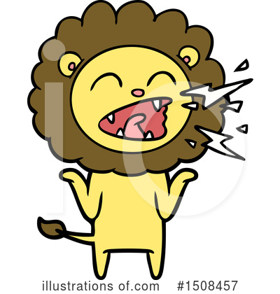 Royalty-Free (RF) Lion Clipart Illustration by lineartestpilot - Stock Sample #1508457
