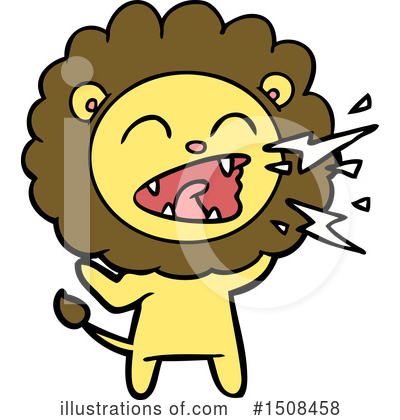Royalty-Free (RF) Lion Clipart Illustration by lineartestpilot - Stock Sample #1508458