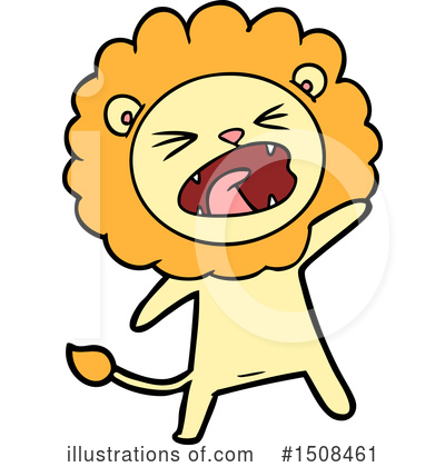 Royalty-Free (RF) Lion Clipart Illustration by lineartestpilot - Stock Sample #1508461