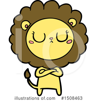 Royalty-Free (RF) Lion Clipart Illustration by lineartestpilot - Stock Sample #1508463