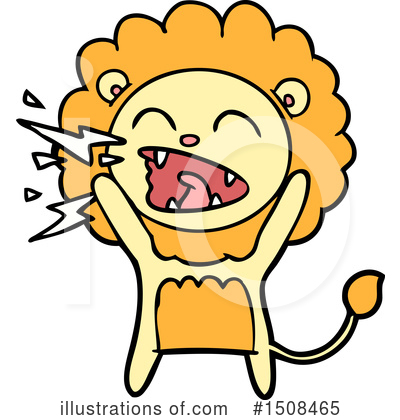 Royalty-Free (RF) Lion Clipart Illustration by lineartestpilot - Stock Sample #1508465