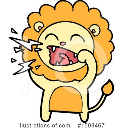 Royalty-Free (RF) Lion Clipart Illustration by lineartestpilot - Stock Sample #1508467