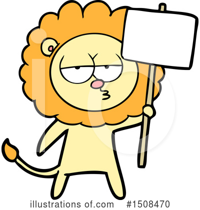 Royalty-Free (RF) Lion Clipart Illustration by lineartestpilot - Stock Sample #1508470