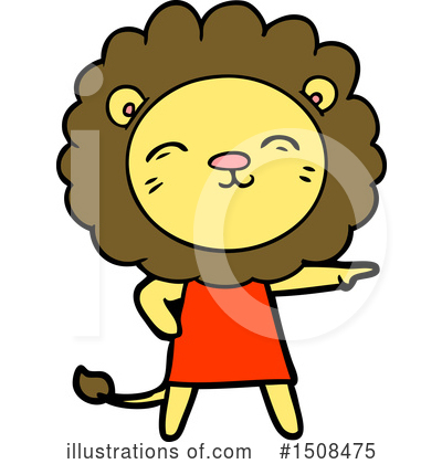 Royalty-Free (RF) Lion Clipart Illustration by lineartestpilot - Stock Sample #1508475