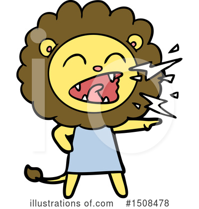 Royalty-Free (RF) Lion Clipart Illustration by lineartestpilot - Stock Sample #1508478