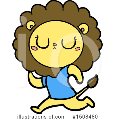 Royalty-Free (RF) Lion Clipart Illustration by lineartestpilot - Stock Sample #1508480