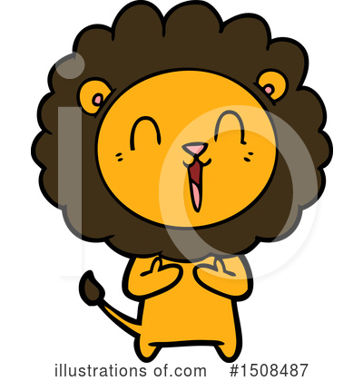 Royalty-Free (RF) Lion Clipart Illustration by lineartestpilot - Stock Sample #1508487
