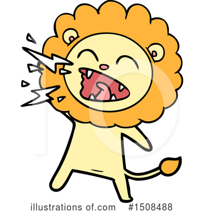 Royalty-Free (RF) Lion Clipart Illustration by lineartestpilot - Stock Sample #1508488