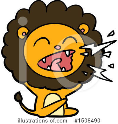 Royalty-Free (RF) Lion Clipart Illustration by lineartestpilot - Stock Sample #1508490