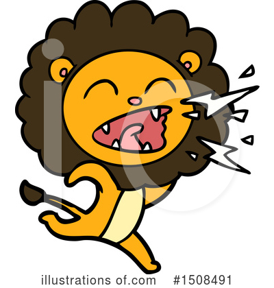 Royalty-Free (RF) Lion Clipart Illustration by lineartestpilot - Stock Sample #1508491