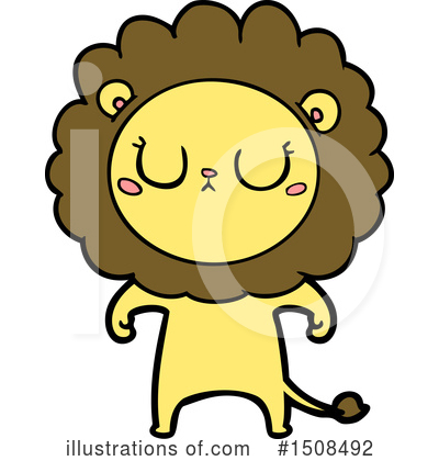 Royalty-Free (RF) Lion Clipart Illustration by lineartestpilot - Stock Sample #1508492