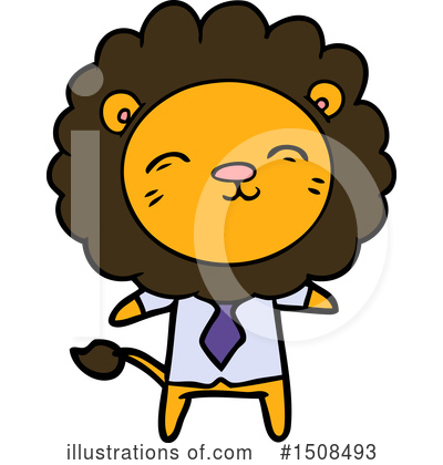 Royalty-Free (RF) Lion Clipart Illustration by lineartestpilot - Stock Sample #1508493