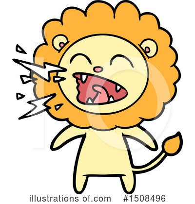 Royalty-Free (RF) Lion Clipart Illustration by lineartestpilot - Stock Sample #1508496