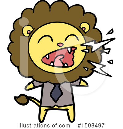 Royalty-Free (RF) Lion Clipart Illustration by lineartestpilot - Stock Sample #1508497