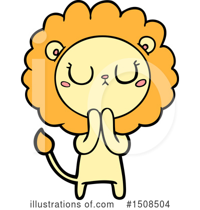 Royalty-Free (RF) Lion Clipart Illustration by lineartestpilot - Stock Sample #1508504