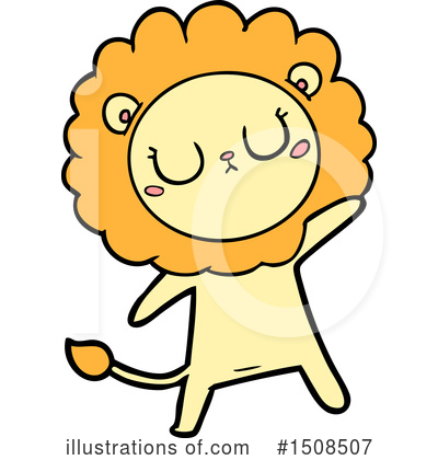 Royalty-Free (RF) Lion Clipart Illustration by lineartestpilot - Stock Sample #1508507