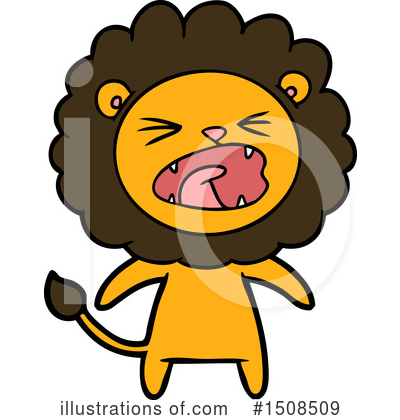 Royalty-Free (RF) Lion Clipart Illustration by lineartestpilot - Stock Sample #1508509