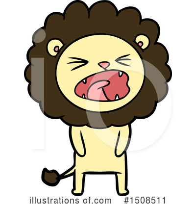 Royalty-Free (RF) Lion Clipart Illustration by lineartestpilot - Stock Sample #1508511