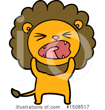 Royalty-Free (RF) Lion Clipart Illustration by lineartestpilot - Stock Sample #1508517
