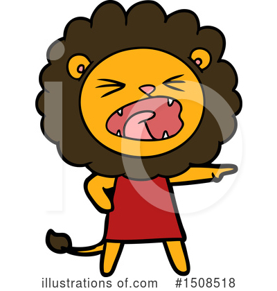 Royalty-Free (RF) Lion Clipart Illustration by lineartestpilot - Stock Sample #1508518