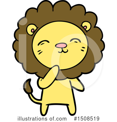 Royalty-Free (RF) Lion Clipart Illustration by lineartestpilot - Stock Sample #1508519