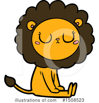 Royalty-Free (RF) Lion Clipart Illustration by lineartestpilot - Stock Sample #1508523