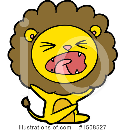 Royalty-Free (RF) Lion Clipart Illustration by lineartestpilot - Stock Sample #1508527