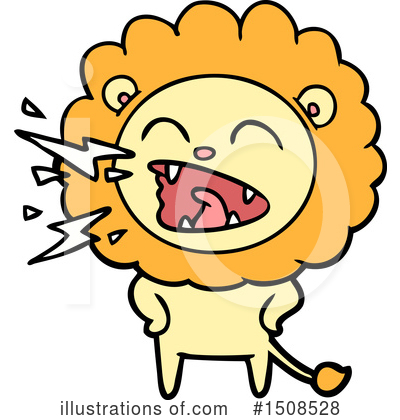 Royalty-Free (RF) Lion Clipart Illustration by lineartestpilot - Stock Sample #1508528