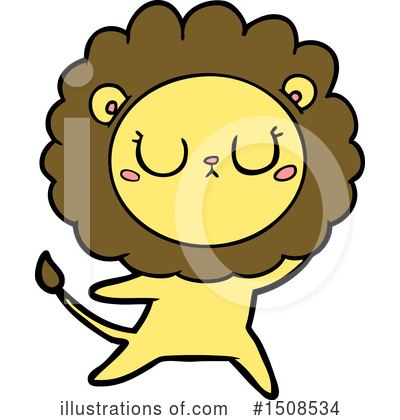 Royalty-Free (RF) Lion Clipart Illustration by lineartestpilot - Stock Sample #1508534