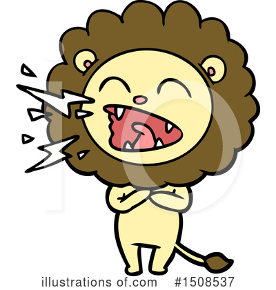 Royalty-Free (RF) Lion Clipart Illustration by lineartestpilot - Stock Sample #1508537