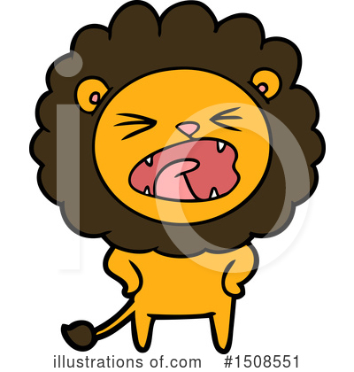 Royalty-Free (RF) Lion Clipart Illustration by lineartestpilot - Stock Sample #1508551
