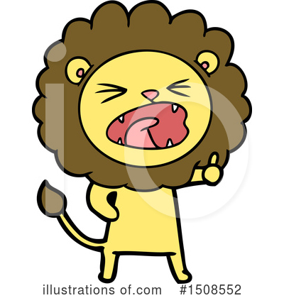 Royalty-Free (RF) Lion Clipart Illustration by lineartestpilot - Stock Sample #1508552