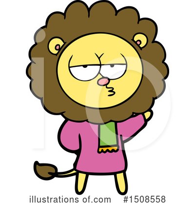 Royalty-Free (RF) Lion Clipart Illustration by lineartestpilot - Stock Sample #1508558