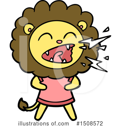 Royalty-Free (RF) Lion Clipart Illustration by lineartestpilot - Stock Sample #1508572