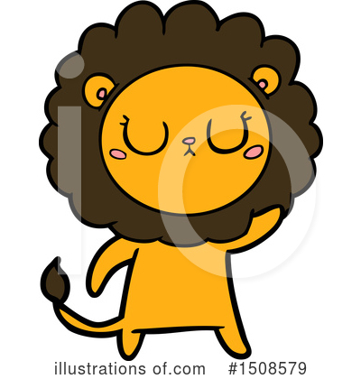 Royalty-Free (RF) Lion Clipart Illustration by lineartestpilot - Stock Sample #1508579