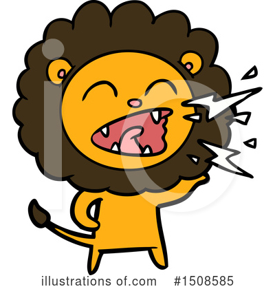 Royalty-Free (RF) Lion Clipart Illustration by lineartestpilot - Stock Sample #1508585