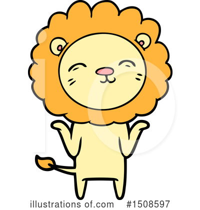 Royalty-Free (RF) Lion Clipart Illustration by lineartestpilot - Stock Sample #1508597