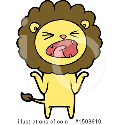 Royalty-Free (RF) Lion Clipart Illustration by lineartestpilot - Stock Sample #1508610