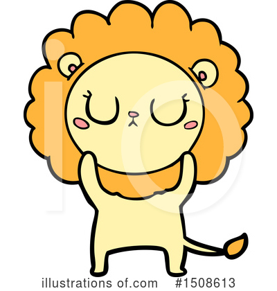 Royalty-Free (RF) Lion Clipart Illustration by lineartestpilot - Stock Sample #1508613
