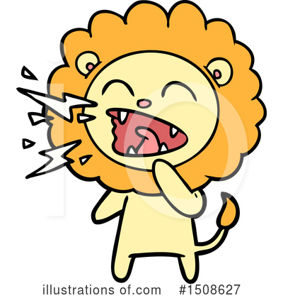Royalty-Free (RF) Lion Clipart Illustration by lineartestpilot - Stock Sample #1508627