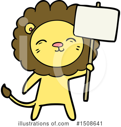 Royalty-Free (RF) Lion Clipart Illustration by lineartestpilot - Stock Sample #1508641