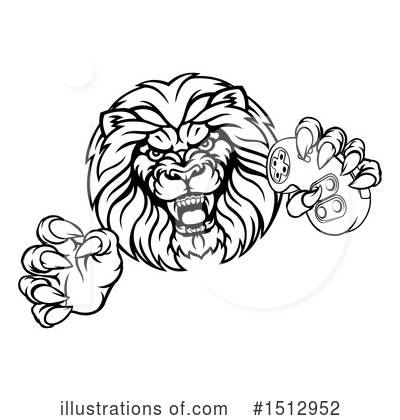 Royalty-Free (RF) Lion Clipart Illustration by AtStockIllustration - Stock Sample #1512952