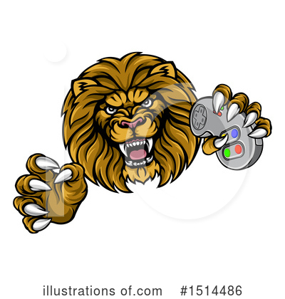 Royalty-Free (RF) Lion Clipart Illustration by AtStockIllustration - Stock Sample #1514486