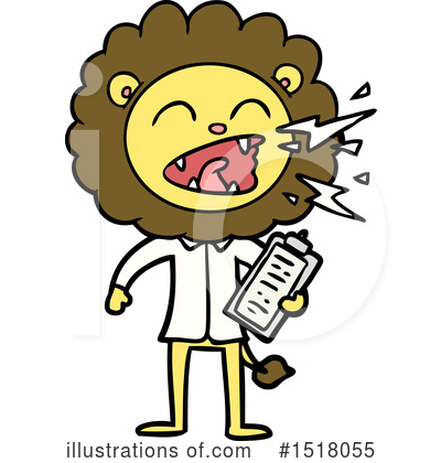 Royalty-Free (RF) Lion Clipart Illustration by lineartestpilot - Stock Sample #1518055