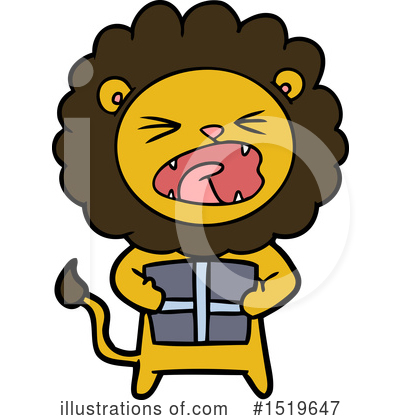 Royalty-Free (RF) Lion Clipart Illustration by lineartestpilot - Stock Sample #1519647