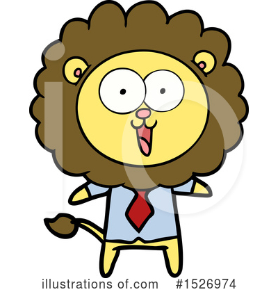 Royalty-Free (RF) Lion Clipart Illustration by lineartestpilot - Stock Sample #1526974