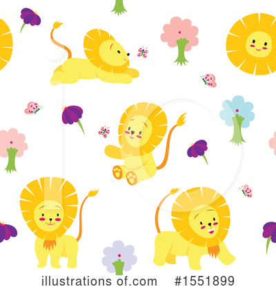 Royalty-Free (RF) Lion Clipart Illustration by Cherie Reve - Stock Sample #1551899