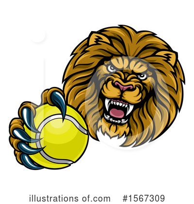Royalty-Free (RF) Lion Clipart Illustration by AtStockIllustration - Stock Sample #1567309